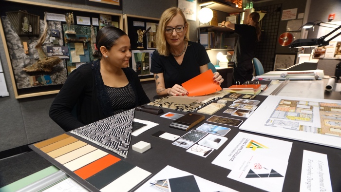 Instructors at interior design school will help you develop your artistic gifts